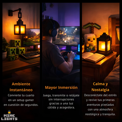 MineLight™ - Lampara Minecraft